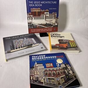 LEGO Architecture & Design Books • Bundle of 4 • Neighborhood Builds, MODs, HC